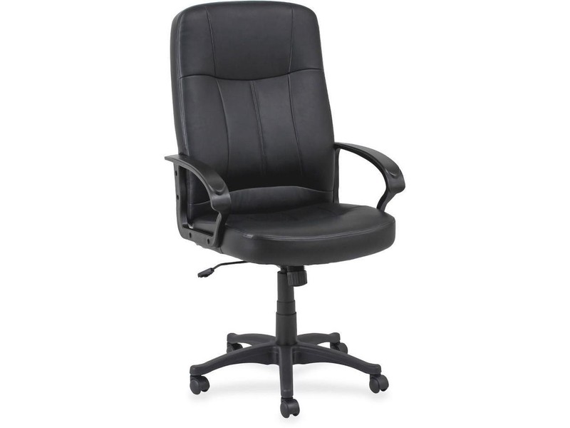 Lorell Executive High-Back Chair 26″x29-1/2″x49-13/16″ Black Lthr. 60120
