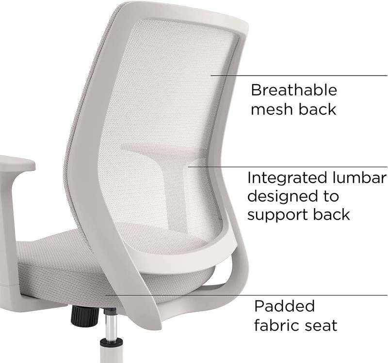 Staples Essentials Ergonomic Swivel Task Chair Gray...(STA) gallery