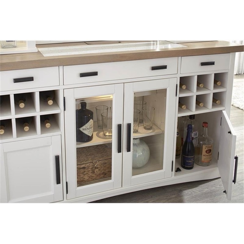 Parker House Americana Modern Wood Dining Buffet Server in White gallery