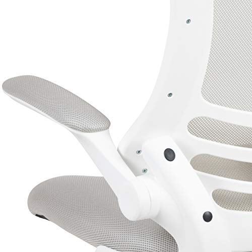 Flash Furniture Mid-Back Light Gray Mesh Swivel Ergonomic Task Office Chair with gallery