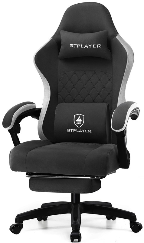 Gaming Chair, Computer Office Chair with Pocket Spring Cushion, Linkage Armre…