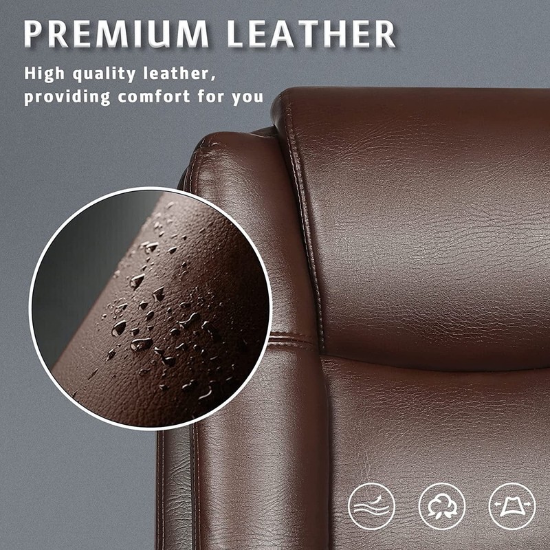 Big & Tall Ergonomic Desk Chair — High Back, Adjustable PU Leather gallery