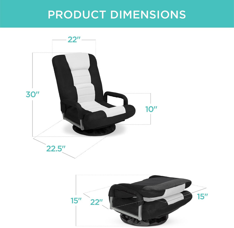 Swivel Gaming Chair 360 Degree Multipurpose Floor Chair Rocker for TV, Reading, gallery