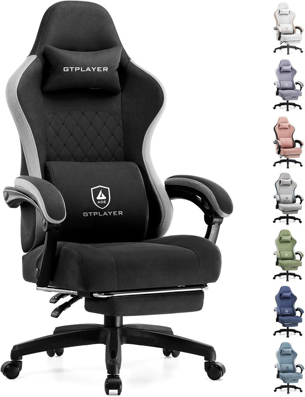 GTPLAYER Gaming Chair, Computer Office Chair with Pocket Spring Cushion, Linkage gallery