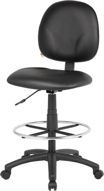 Stand up Caressoft Drafting Stool without Arms in Black (B1690-CS) gallery