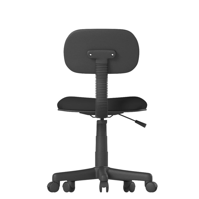 Fabric Steno Chair in Black, Low-Back (B205-BK) gallery
