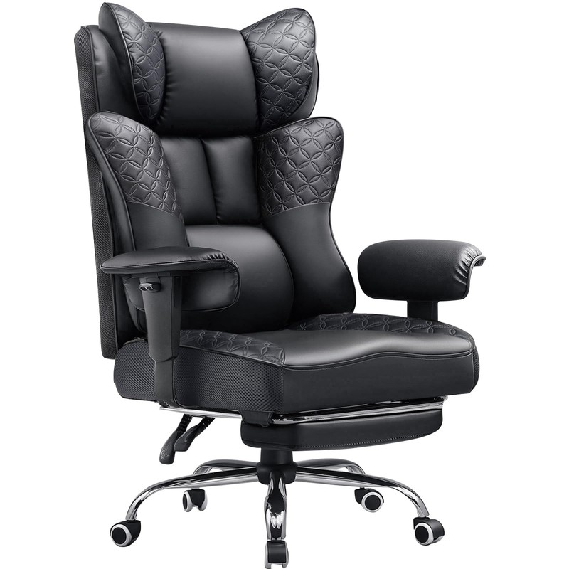 GTPLAYER Big and Tall Office Chair Wide Ergonomic Gaming Chair with Deluxe Em…