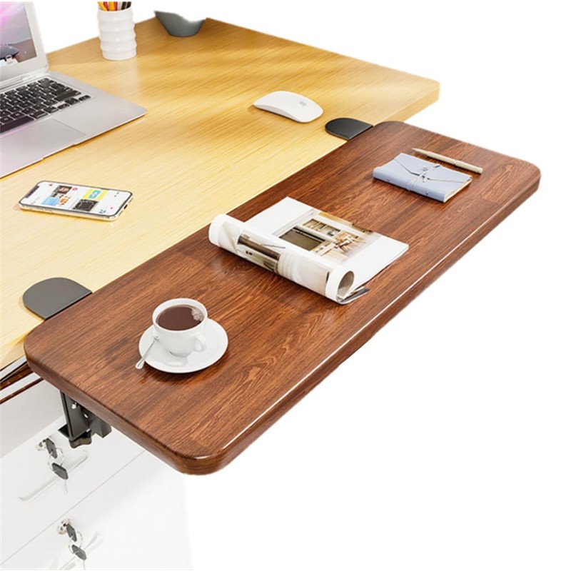 Adjustable Desk Extender Tray - 20 x 7.8 Inch Ergonomic Table Extension for L...