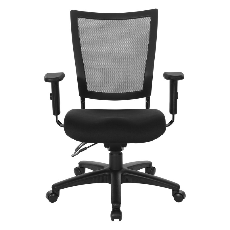 Soft Frame Task Chair Mesh Back in Black Coal Freeflex Fabric Seat in Black Base gallery
