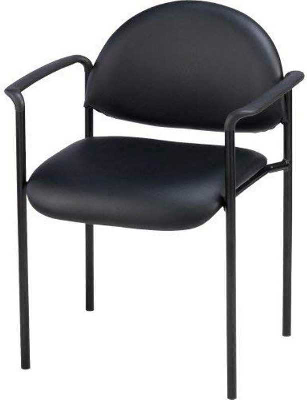 Reception Guest Chair, Black Vinyl gallery