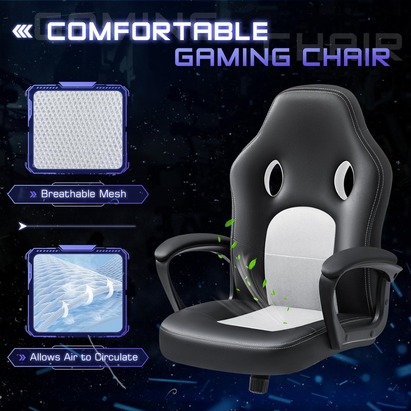 sillas de oficina gris de escritorio silla gamer con ruedas para gaming Regalo gallery