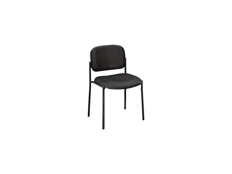 HON HVL606 (VL606VA10) Armless Guest Chair, 32.80″ x 21.50″ x 21.00″, Black