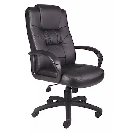 Executive Chair, High Back, Leather Seat, 452R17