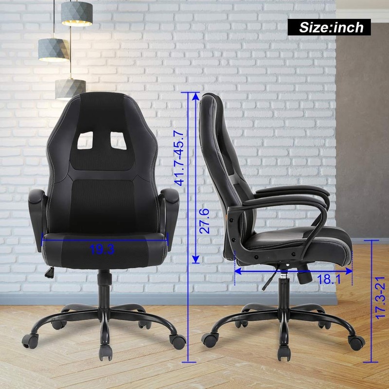 Office Chair PC Gaming Chair Cheap Desk Chair Ergonomic PU Leather Executive Com gallery