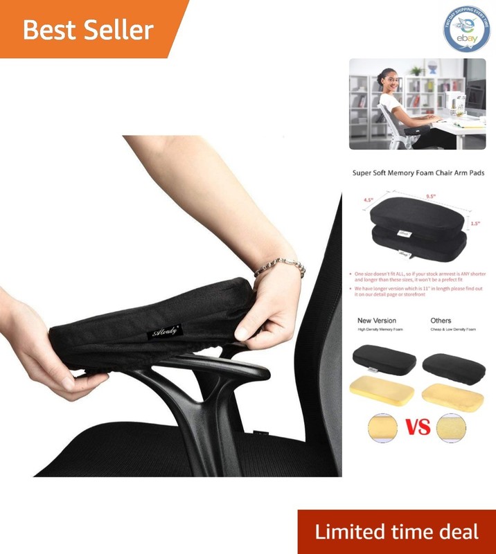 Luxury Memory Foam Arm Rest Covers for Gaming and Office Chairs – Stretch Fit
