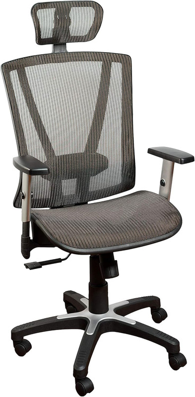 53 in Tall Brown Ergonomic Adjustable Office Chair, Home Office Ergonomic Chair,