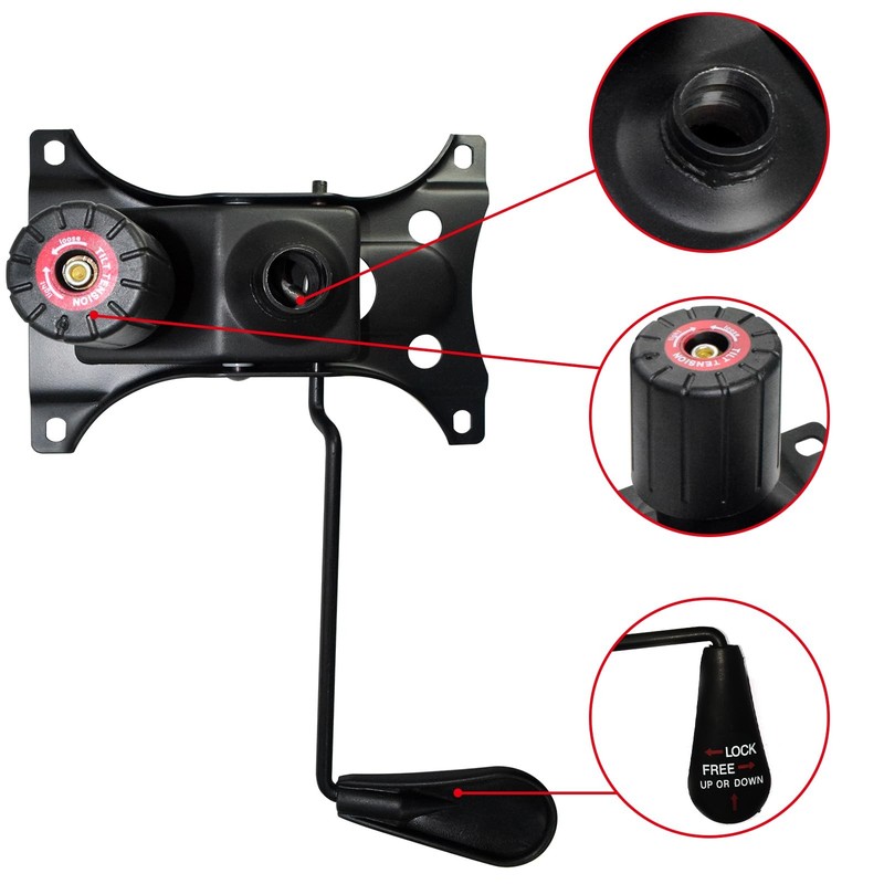 MySit Heavy Duty 300 LBs Office Chair Tilt Mechanism Replacement Parts, 5.9'' x gallery