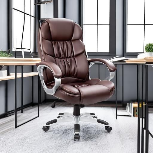 PU Leather Adjustable Height Modern Executive Swivel Task Chair Computer Chair gallery