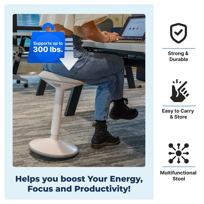 Standing Desk Stool Chair, Height Adjustable Stool 21-31 inch for Office and ... gallery