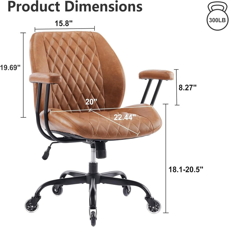 Home Office Desk Chair Office Rubber Casters Ergonomic Computer Chair with Lumba gallery