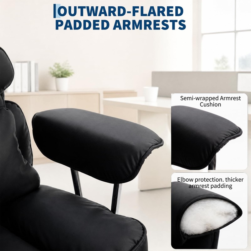 Big and Tall Office/Home High Back Ergonomic Desk Chair w/Pocket Spring Cushion gallery