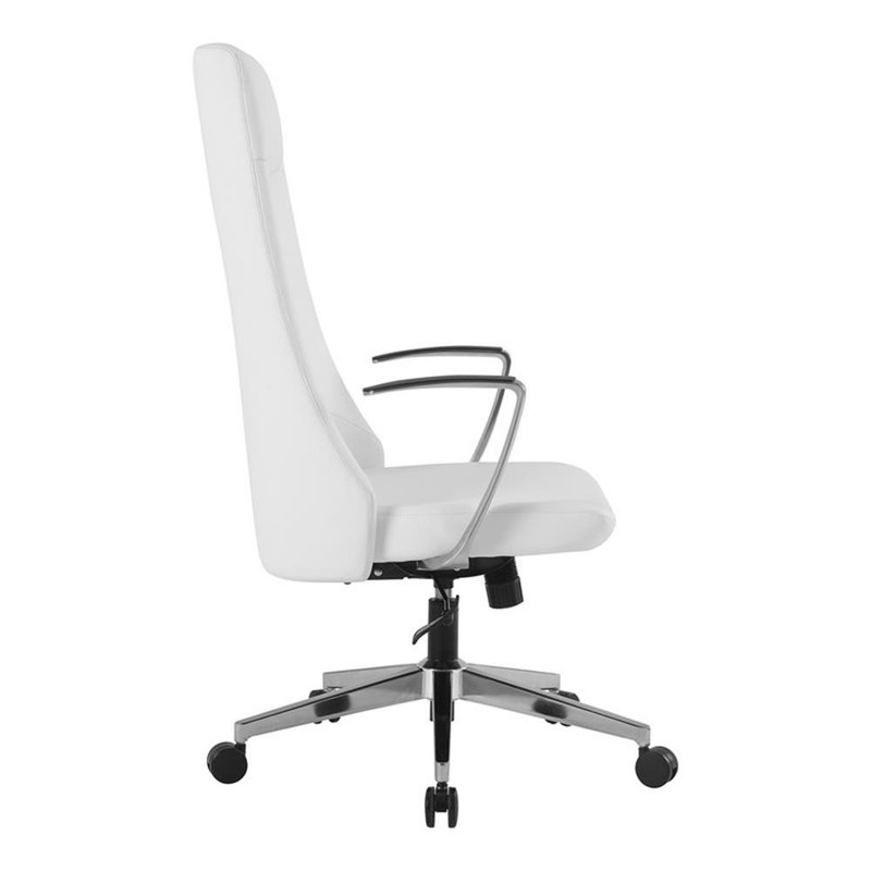 High Back Office Chair in Dillon Snow White in Fabric gallery