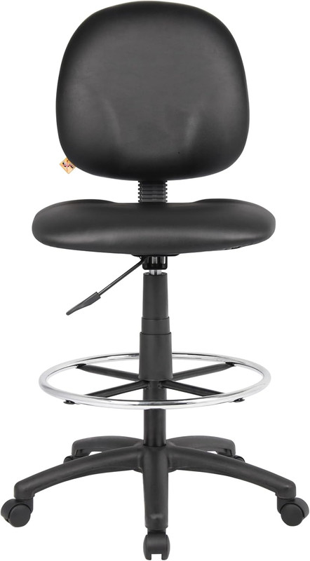 Stand up Caressoft Drafting Stool without Arms in Black (B1690-CS) gallery
