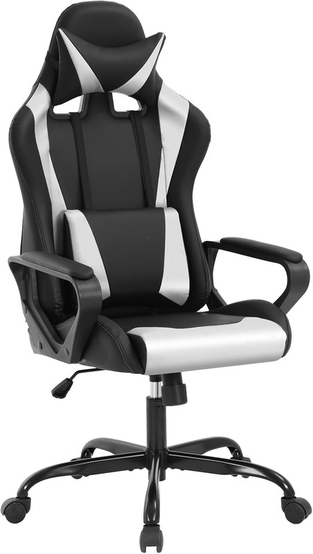 High-Back Racing Office Gaming Chair - PU Leather Reclining Computer Desk Chair gallery