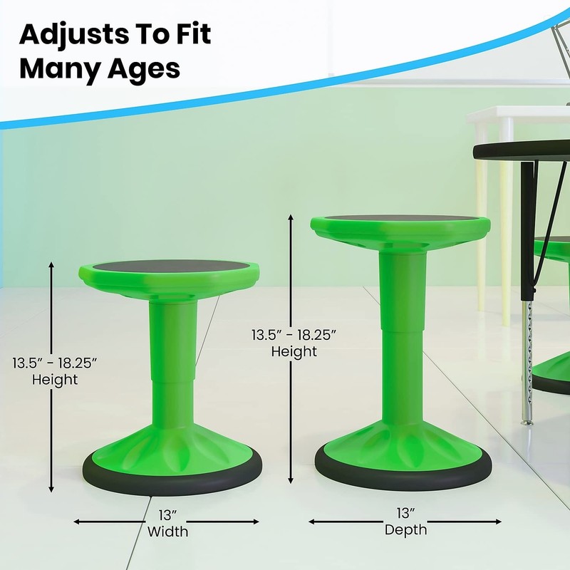 Flash Furniture Carter Adjustable Height Active Learning Stool For Classrooms gallery