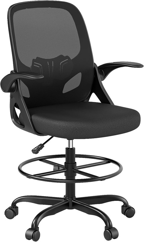 Drafting Chair Tall Office Chair, Ergonomic Standing Desk Chair with Adjustable gallery
