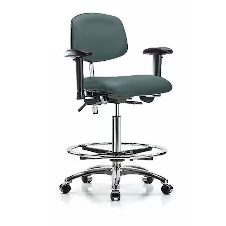 Clean Room Chair Ergonomic Chair, Adjustable Arms, 26-1/4″ to 36″ Height,