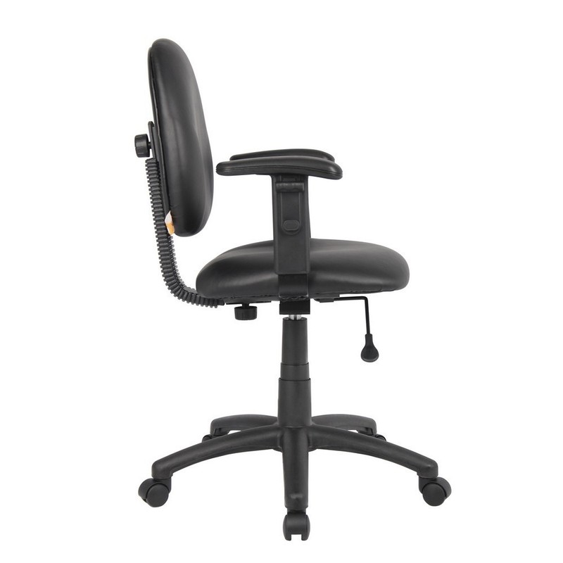 Boss Diamond Task Chair In Black Caressoft W/ Adjustable Arms gallery