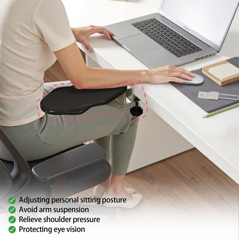 Ergonomic Arm Elbow Rest Desk Foldable Rotatable Support Computer Office Home gallery