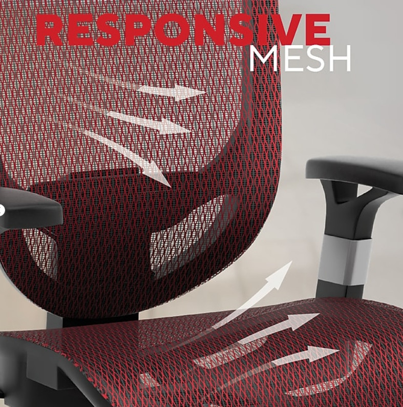 Staples Hyken Ergonomic Mesh Swivel Task Chair, Black (ST63137)-US WARE-NEW100% gallery