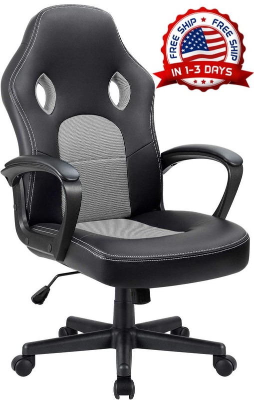 sillas de oficina gris de escritorio silla gamer con ruedas para gaming Regalo