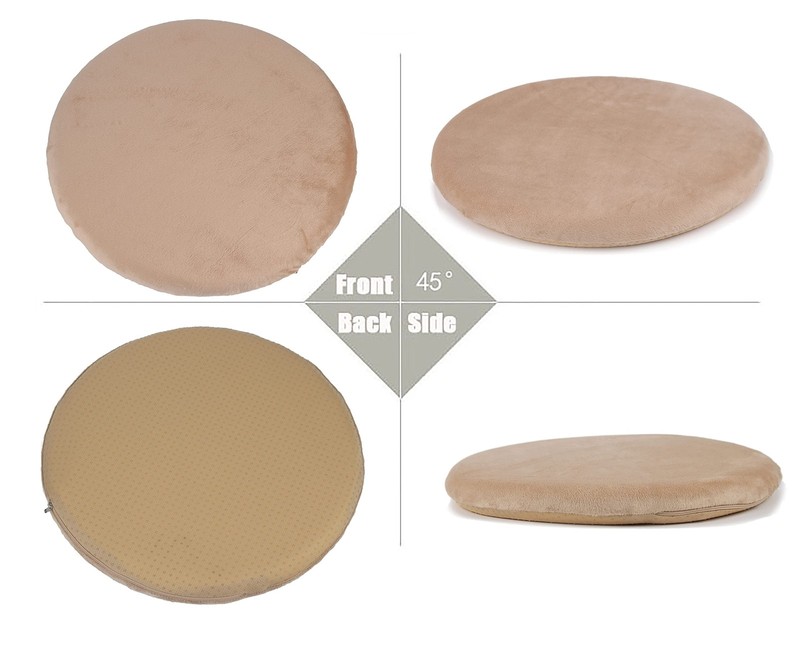 Sigmat 15" Round Seat Cushion, Memory Foam Stool Cushion for 15 Inch, Grey gallery