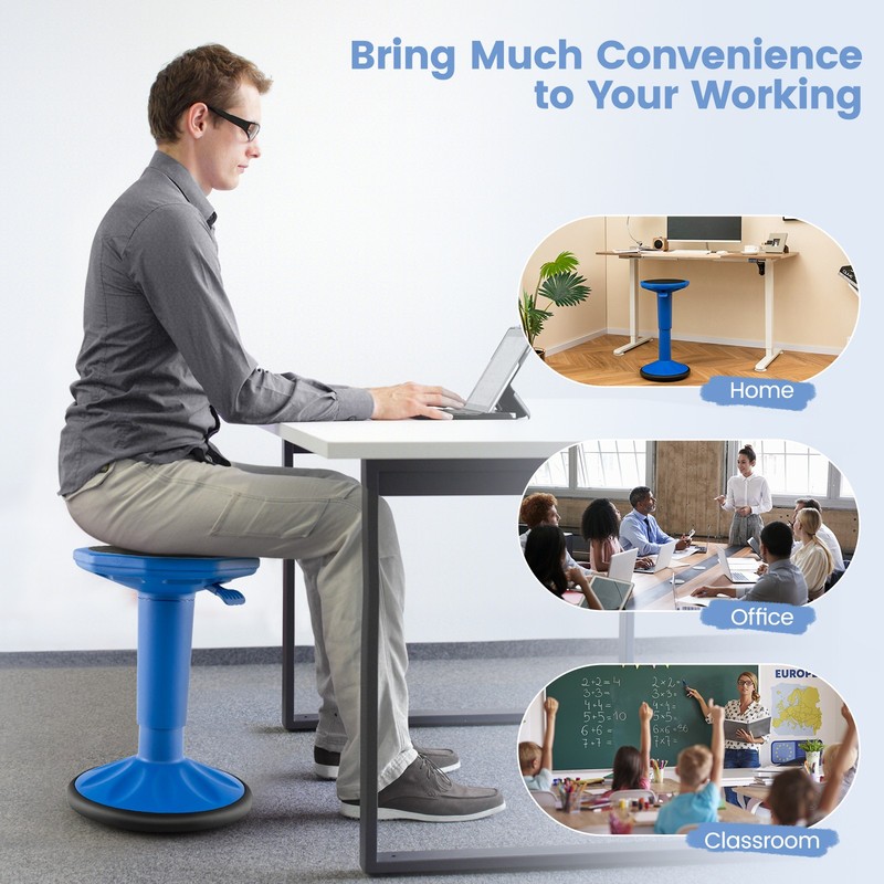 Kids Active Motion Stool Ergonomic Wobble Chair w/360-Degree Flexible Wiggle gallery