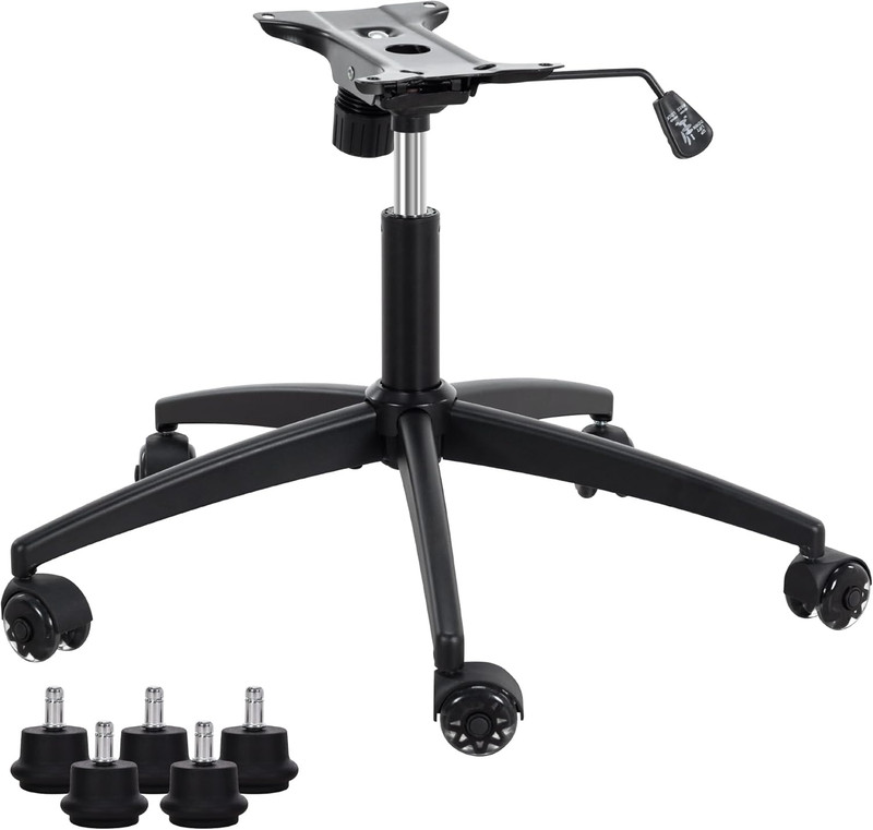Frassie Heavy Duty Gaming Office Chair Metal Base Set Replace Part with Bottom P