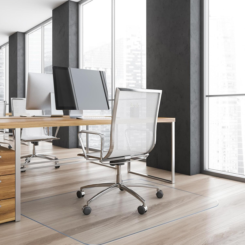 Office Chair Mat for Hardwood Floor, 36" X 48" Clear Computer Desk Chair Mat, PV gallery