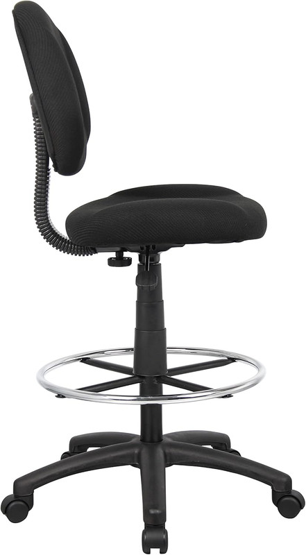 B1615-BK Ergonomic Works Drafting Chair without Arms in Black, Mid-Back gallery