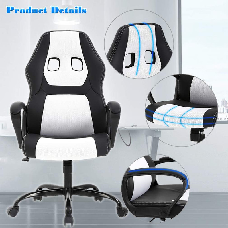 Office Chair PC Gaming Chair Cheap Desk Chair Ergonomic PU Leather Executive Com gallery