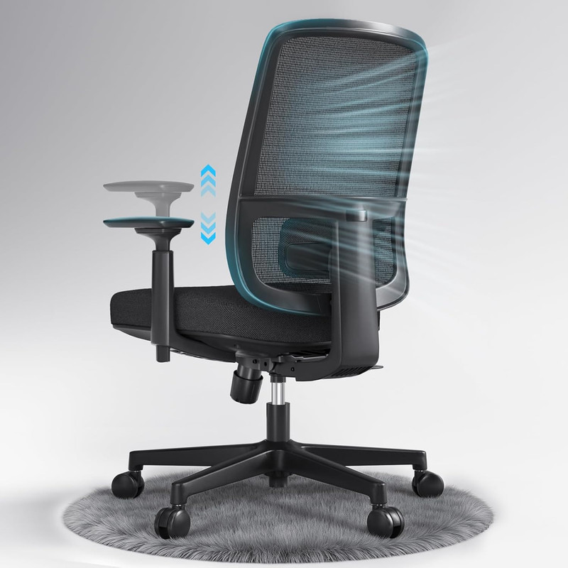 M1 Office Chair Ergonomic Desk Chair, Home Mesh Office Desk Chairs with Adjustab