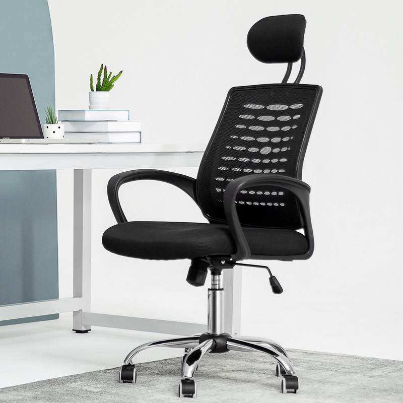 Chair Swivel Computer Chair Office Seat Headrest Desk Chair Home