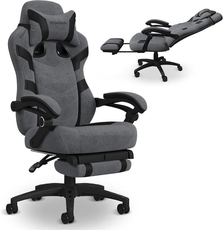 110 Pro Ergonomic Gaming Chair with Footrest for Adults - Comfortable Office ... gallery