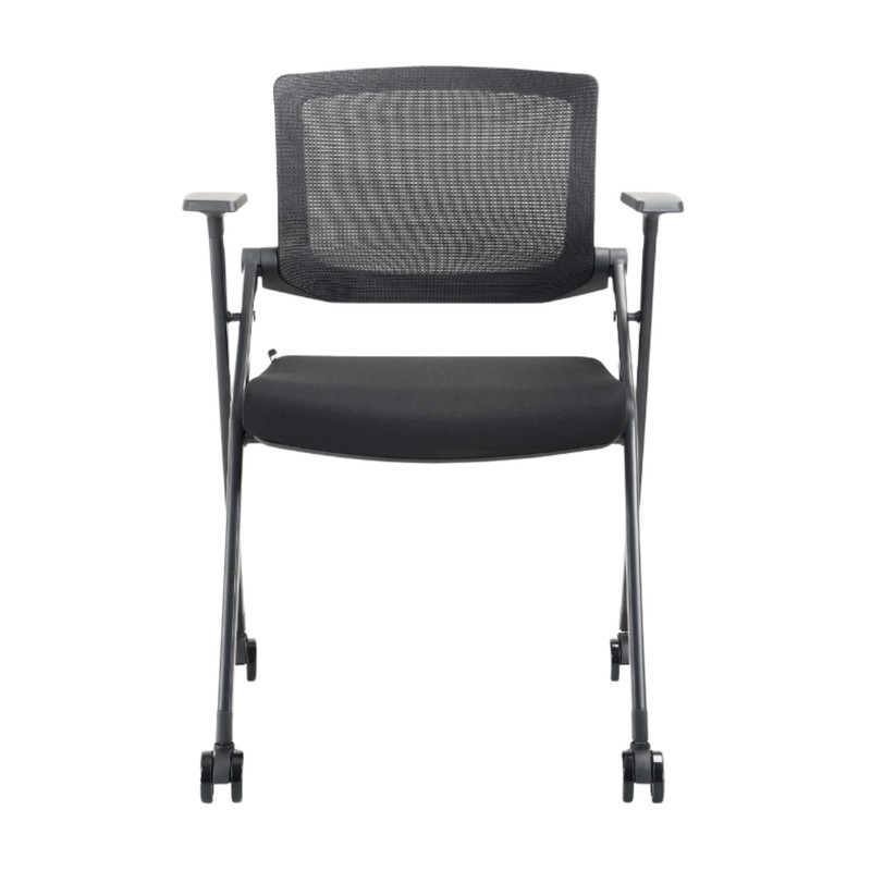Training Chair Breathable Mesh, Steel Frame Reception/ Office (Pack of 4) gallery