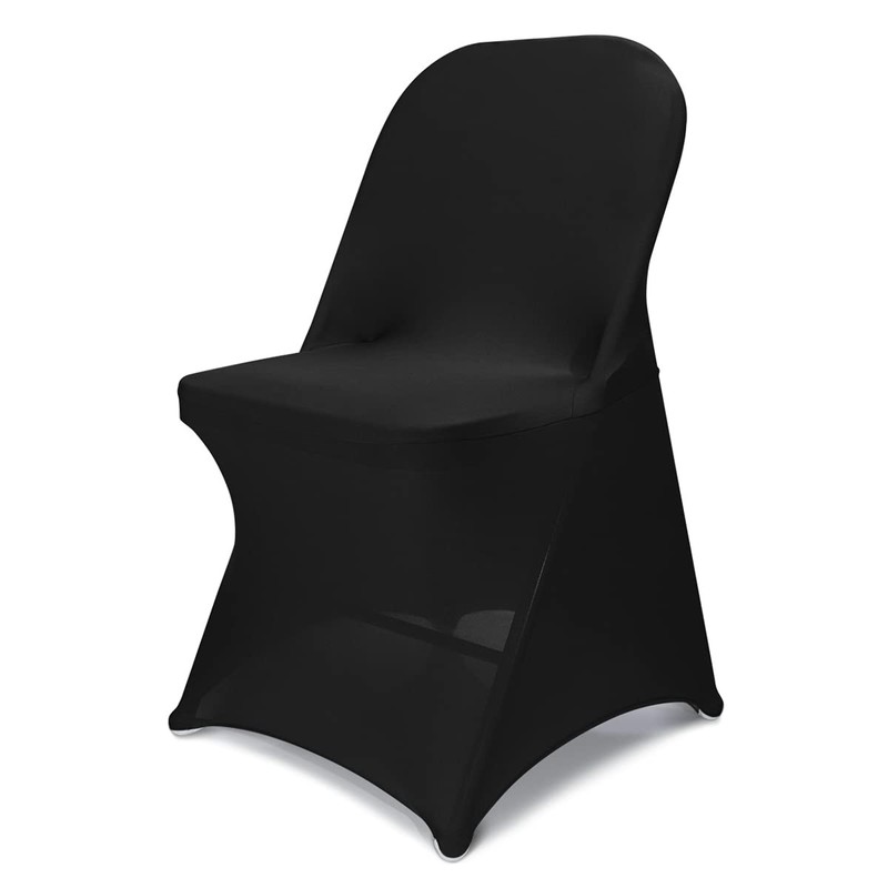 Babenest Spandex Folding Chair Covers - 30PCS Halloween Upgraded 30PCS, Black