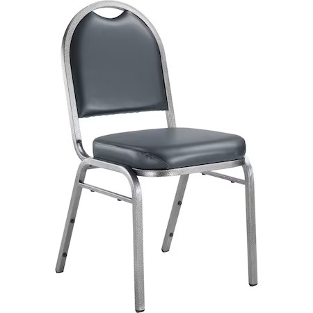 National Public Seating 9204-Sv Stacking Chair, 9200 Series, Vinyl Blue