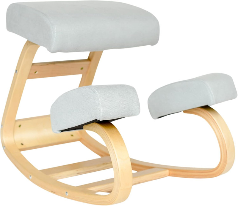 Ergonomic Kneeling Chair - Home Office Rocking Desk Ergonomic Stool for Active S