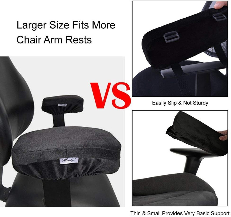 Ergonomic Memory Foam Office Chair Armrest Pads, Comfy Gaming Chair Arm Rest Cov gallery