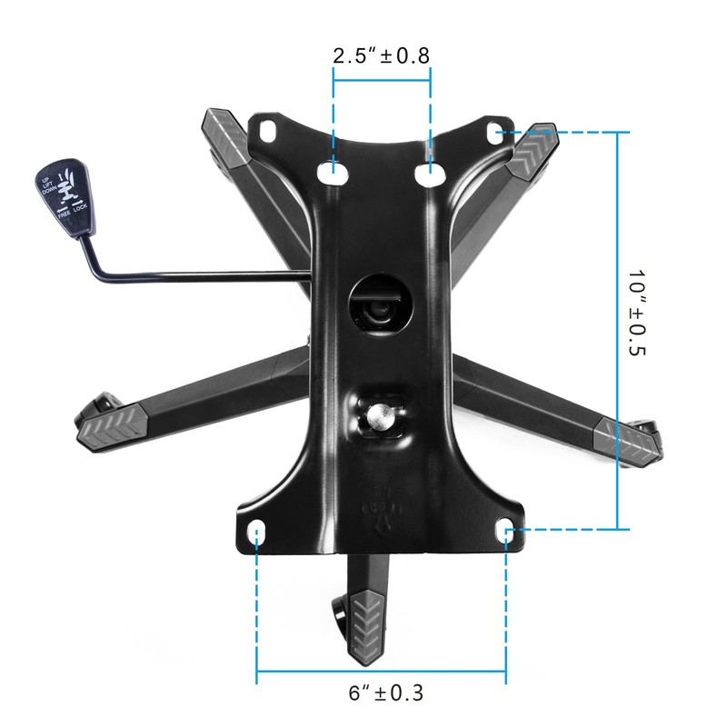28 inch Nylon Gaming Chair Base with Bottom Plate Stand Cylinder, 5 Casters (... gallery